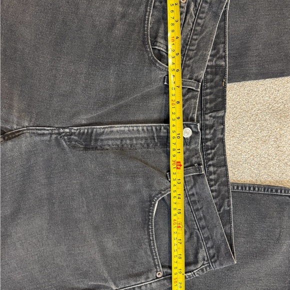 Levi’s 516 Slim Fit Straight Leg Jeans – Black / Charcoal – Made in Canada-38/30 - Picture 3 of 9